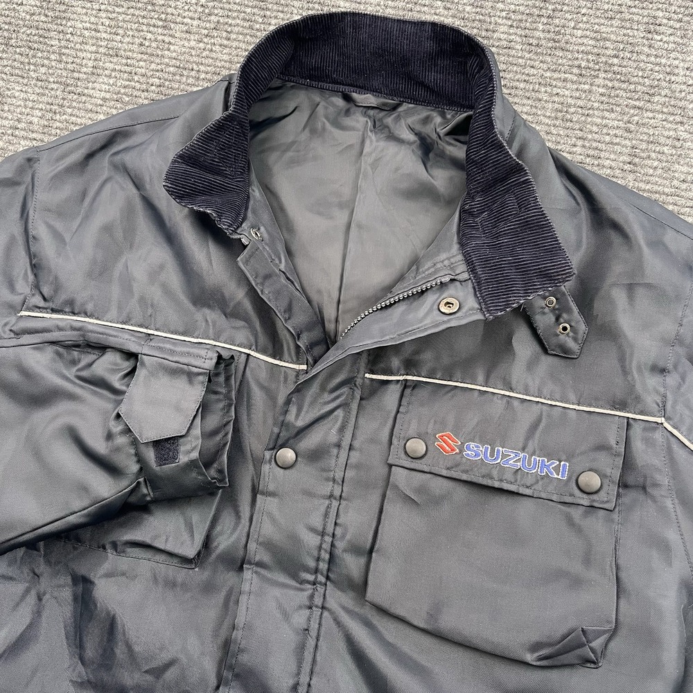 Vintage Suzuki Motorcycle Riding Jacket‎ Neck And Waist Belted Belstaff Inspired